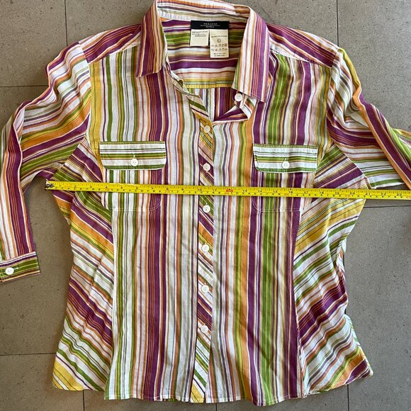 Weekend Max Mara Multicolor Striped Blouse - Picture 8 of 9